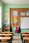 Wooden Classroom Board with Days of the Week Written Educational Preschool Training Chart - 5