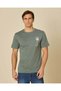 Men Green Printed T-Shirt