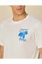 Men White Printed T-Shirt - 4