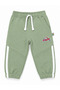 16009-26 Boy's Car Embroidered White Striped Elastic Jogger Pants 1–4 Years - 7