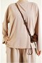 Women's Pique Fabric Loose Trousers Detailed Suit -0950 - 4