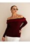 Madonna Collar Fur Detailed Knitwear Sweater - 3