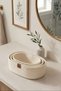 3-Piece Basket Hand Woven Presentation Organizer Oval Jute Wicker Basket Set Bathroom Organizer Jewelry Box Closet Organization Bedroom - 2