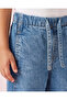 Girls Blue Plain Wide Leg Jeans - 3