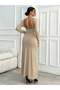 Rochie maxi, bej - S - 2