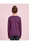 Senior Girls Purple Floral Graphic T-Shirt - 4