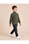 Boys Olive Knitted Sweater - 2