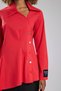 Women's 100% Cotton Fabric Shirt with Side Buttons and Back Pockets Design - 7