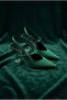 Loinya Women's High Heeled Shoes with Ankle Strap Satin