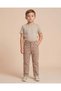 Boys Taupe 5-Pocket Knitted Jeans - 2