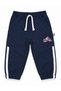 16009-26 Boy's Car Embroidered White Striped Elastic Jogger Pants 1–4 Years - 8