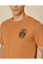 Men Orange Printed T-Shirt - 4