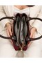 Luxury Suede Women's Hand and Shoulder Bag with Cross Strap - 8