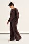 Women's Organic Cotton Loose-Fit Trouser Suit Brown - 2