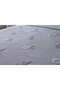 Punch Embroidered Chenille Fabric Double Bedspread Gray - 3