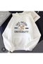 Skz Printed Cotton 3 Thread Threaded Oversize Sweatshirt