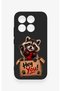 Mi 17 5g Compatible Cute Raccoon Pattern Silicone Case - 2