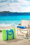Neon Stripe Beach Bag