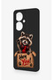 Oppo Reno 11F Compatible Cute Raccoon Patterned Silicone Case - 4