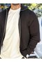 Hair Braid Detailed Knitted Cardigan Black 2850 - 3