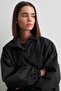 Wide Collar Bomber Jacket Black - 4