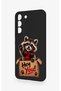 Samsung S22 Compatible Cute Raccoon Patterned Silicone Case - 4