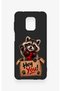 Cute Raccoon Patterned Silicone Case Compatible with Redmi Note 9 Pro 9S - 2