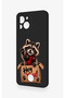 Reeder S23 Pro Max Compatible Cute Raccoon Patterned Silicone Case - 4