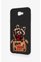 Samsung J7 Prime Compatible Cute Raccoon Patterned Silicone Case - 4