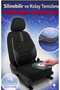 Star Black White Series Full Set Auto Seat Cover Compatible with Toyota Echo - 2