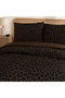 Roar Double 100% Cotton Ranforce Duvet Cover Set Brown 57 Thread (3 Pieces) 200X220/50X70 Brown - 2