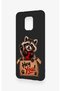 Cute Raccoon Patterned Silicone Case Compatible with Redmi Note 9 Pro 9S - 4