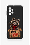Samsung A23 Compatible Cute Raccoon Patterned Silicone Case - 2