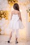 Girls' Princess Evening Dress with Large Ribbon Detail Elegant Design Children's Evening Dress 6-13 Years Old - 3