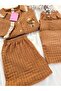 3-Piece Coffee Ultra Luxury Long Sleeve Wrap - 3