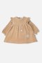 Velvet Dress (Shining Girl) Beige