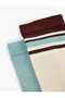 Cotton Striped 2-Piece Sock Set - 3