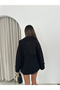 Women's Adjustable Waist Double-Breasted Collar Oversize Seasonal Short Trench Coat - 7