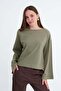 Kayık Neck Long Sleeve Basic T-Shirt B06046 - 4