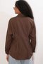Waist fitted shirt coffee - 4