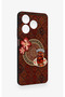 Realme C63 Compatible Carpet and Tea Patterned Silicone Case - 3