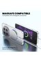 Case Compatible with Vivo X300, Magsafe Enabled, Non-Yellowing Crystal Hard Cover, Transparent - 8