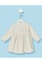 Infant Girls Beige Houndstooth Lurex Dress - 4