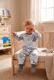 Interlock Jumpsuit with Socks (Best Friends) Gray - 4
