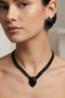 Damla Zircon Stone Evening Dress Necklace Earrings Set