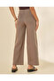 Women Beige Wide Leg Pants - 3