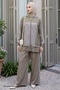 Hooded Detail Milk Coffee Double Set