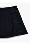 Bow-Tie Textured Tweed Short Skirt - 3