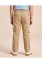 Men Beige Plain Chino Trousers - 4