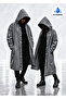 Waterproof Raincoat with Hood and Snap Fasteners Windproof Raincoat